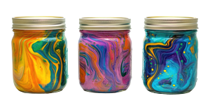 more acrylic pour jars